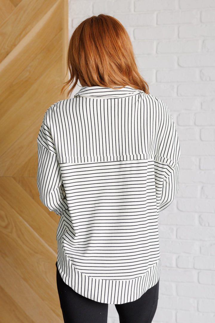 Striped Serendipity Pullover-Sweaters/Sweatshirts-Inspired by Justeen-Women's Clothing Boutique