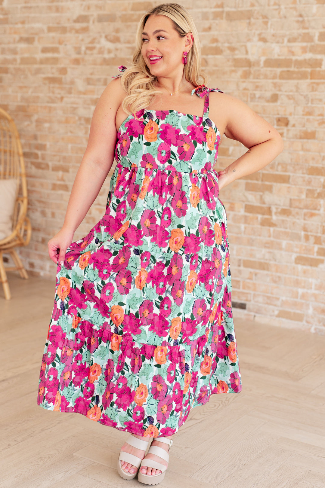 Such a Lover Girl Tiered Dress-Dresses-Inspired by Justeen-Women's Clothing Boutique