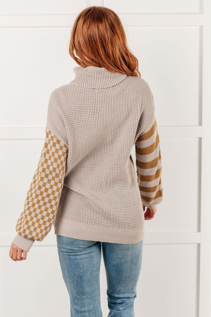 Super Seasonal Patchwork Waffle Knit Sweater-Sweaters/Sweatshirts-Inspired by Justeen-Women's Clothing Boutique