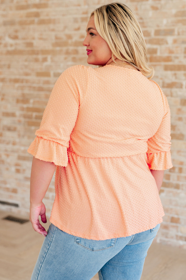 Sweet Sherbet Swiss Dot Top-Short Sleeve Tops-Inspired by Justeen-Women's Clothing Boutique