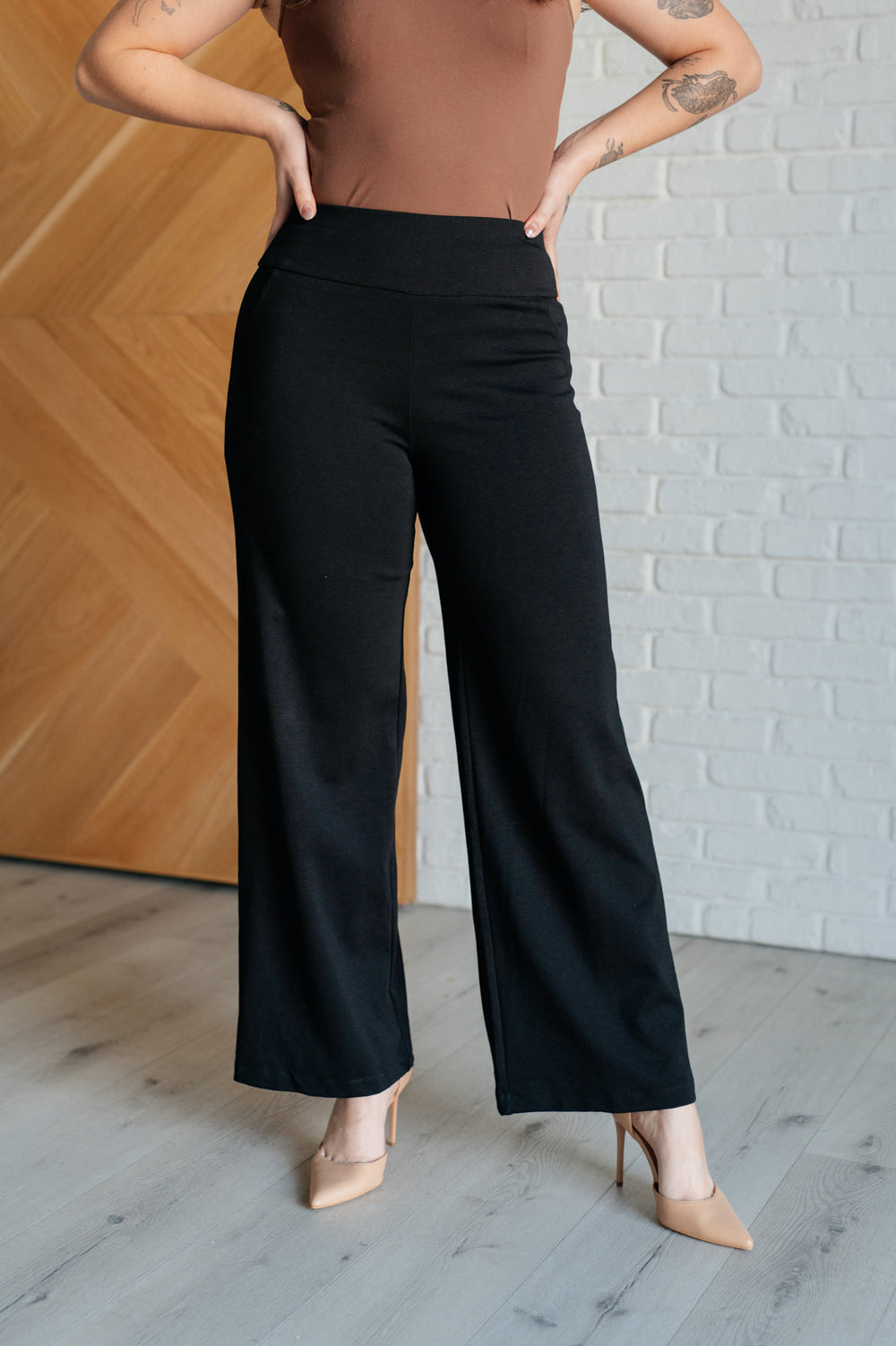 Magic Wide Leg Pants in Black-Pants-Inspired by Justeen-Women's Clothing Boutique