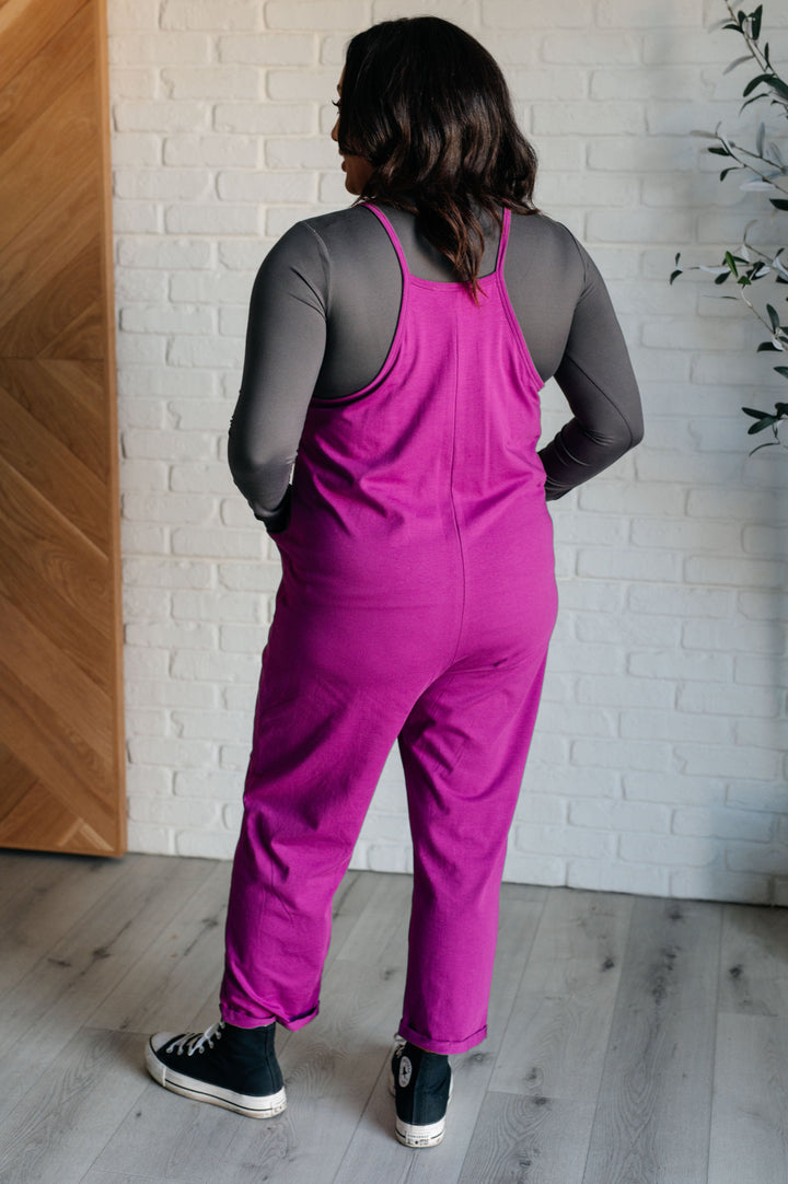 Totally Me Spaghetti Strap Jumpsuit in Light Plum-Jumpsuits & Rompers-Inspired by Justeen-Women's Clothing Boutique