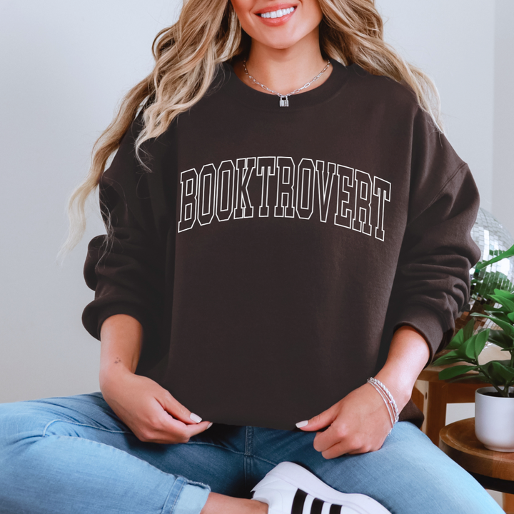 Booktrovert Graphic Sweatshirt-Womens-Inspired by Justeen-Women's Clothing Boutique