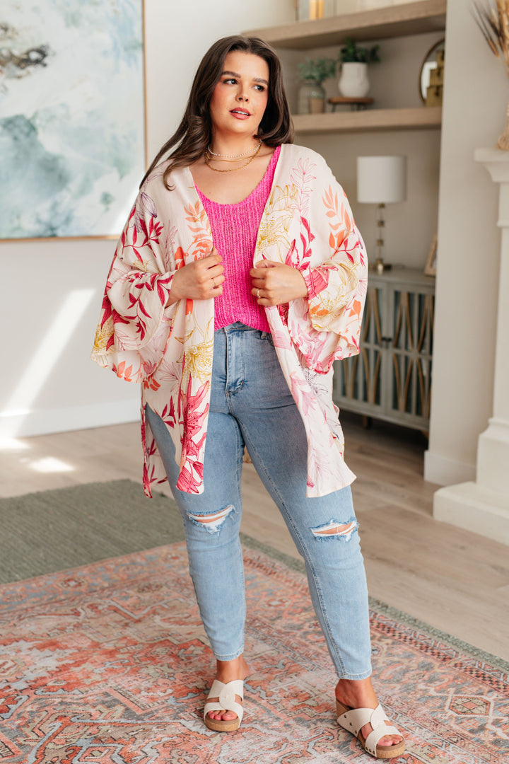 Vacay Season Bell Sleeve Kimono-Cardigans + Kimonos-Inspired by Justeen-Women's Clothing Boutique