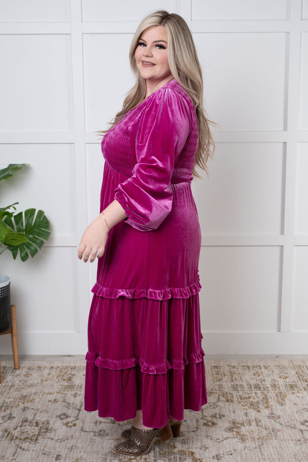 Velvet Flamenco Maxi Dress-Dresses-Inspired by Justeen-Women's Clothing Boutique