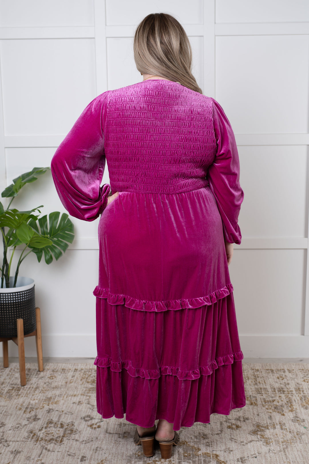 Velvet Flamenco Maxi Dress-Dresses-Inspired by Justeen-Women's Clothing Boutique