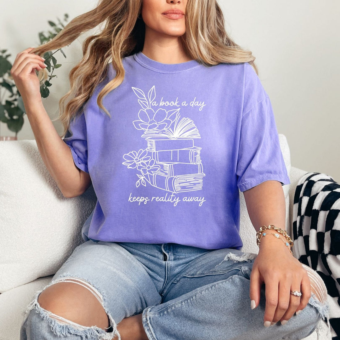 A Book A Day Graphic Tee-Womens-Inspired by Justeen-Women's Clothing Boutique