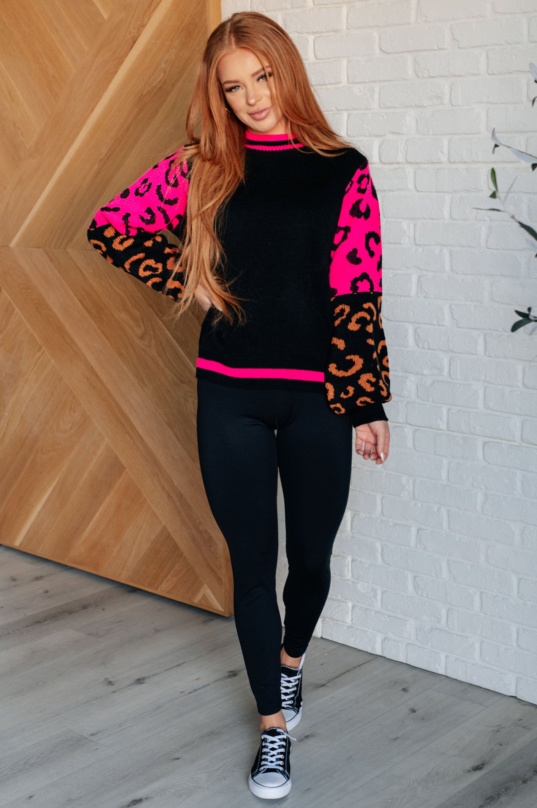 Wild About You Animal Print Sweater-Sweaters/Sweatshirts-Inspired by Justeen-Women's Clothing Boutique