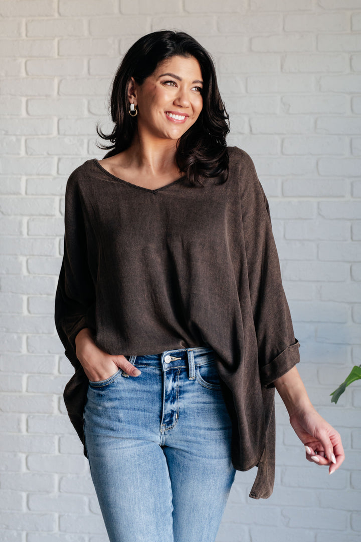 Wishy Washy Mineral Washed Oversized Top-110 Long Sleeve Tops-Inspired by Justeen-Women's Clothing Boutique