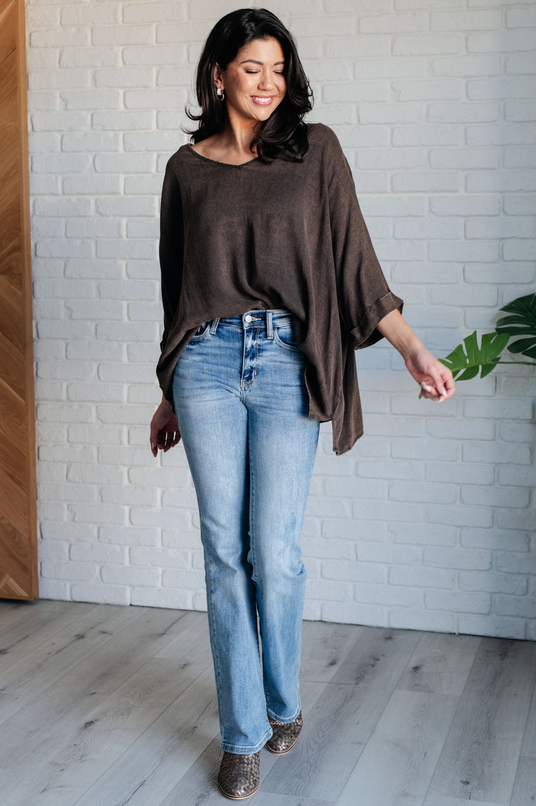 Wishy Washy Mineral Washed Oversized Top-110 Long Sleeve Tops-Inspired by Justeen-Women's Clothing Boutique