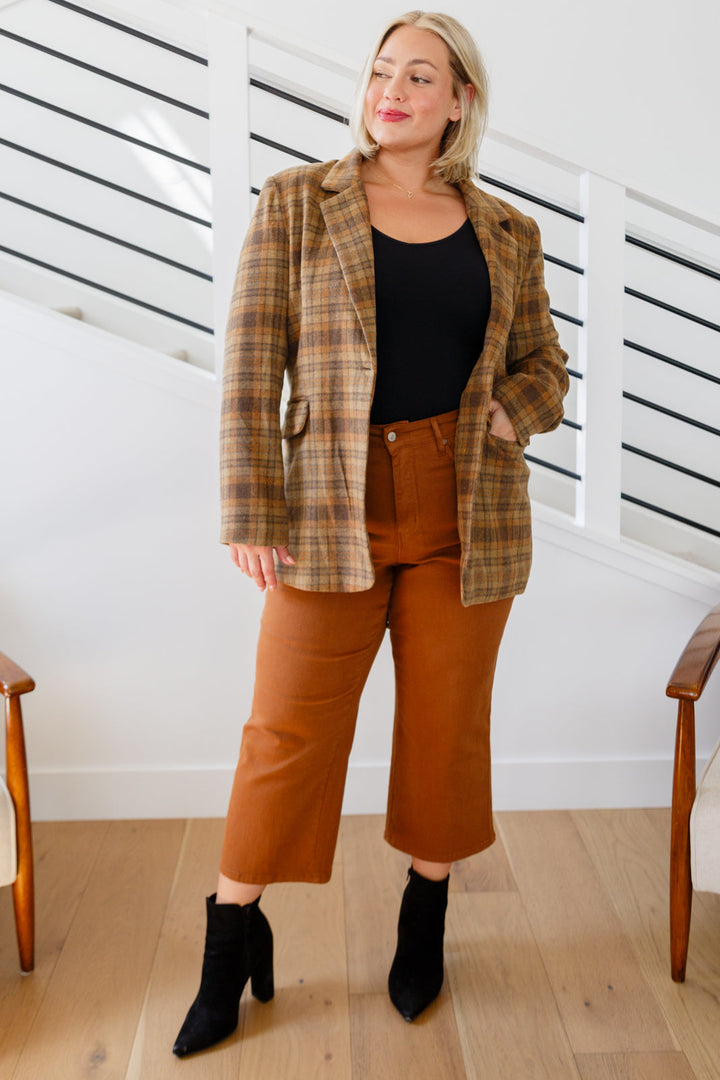 World Class Plaid Blazer-Outerwear-Inspired by Justeen-Women's Clothing Boutique