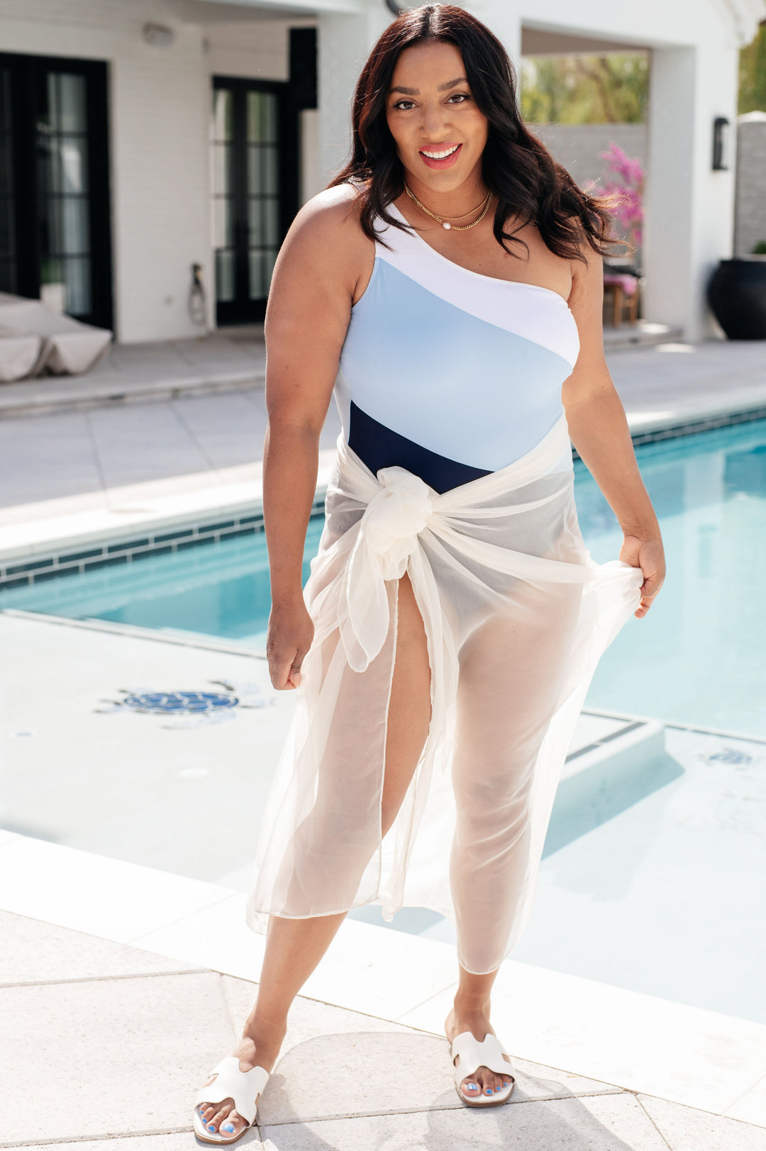 Wrapped In Summer Versatile Swim Cover in White-Swimwear-Inspired by Justeen-Women's Clothing Boutique in Chicago, Illinois