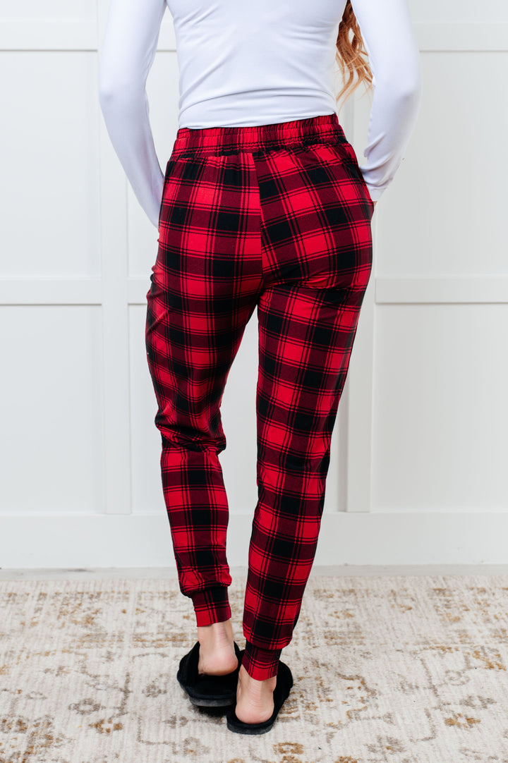 Your New Favorite Joggers in Red Plaid-Pants-Inspired by Justeen-Women's Clothing Boutique