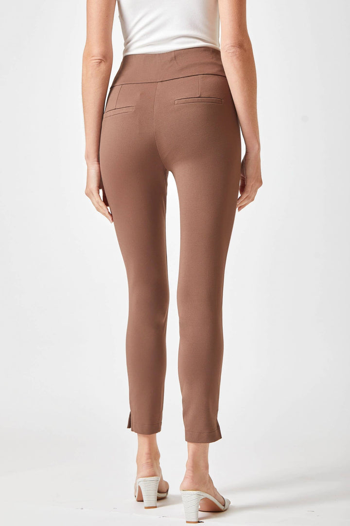 Lindzy Magic High Waisted Skinny Pants, Dark Brown-Pants-Inspired by Justeen-Women's Clothing Boutique in Chicago, Illinois