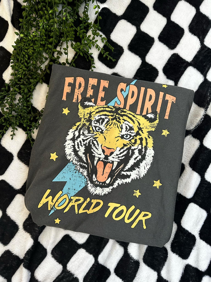 Free Spirit World Tour Graphic Tee-Womens-Inspired by Justeen-Women's Clothing Boutique