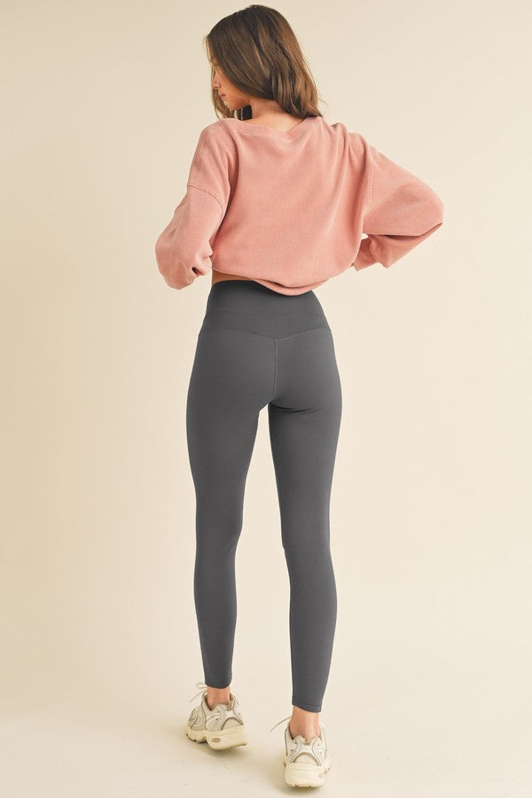 Yelete Full Size Fleece Lined High Waisted Leggings-Leggings-Inspired by Justeen-Women's Clothing Boutique