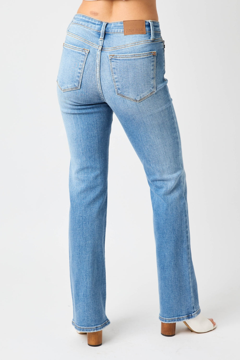 Judy Blue Full Size High Waist Straight Jeans-Denim-Inspired by Justeen-Women's Clothing Boutique