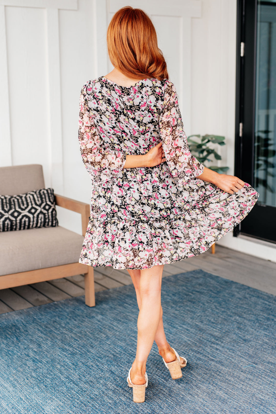 Jennifer Floral Dress-Dresses-Inspired by Justeen-Women's Clothing Boutique in Chicago, Illinois