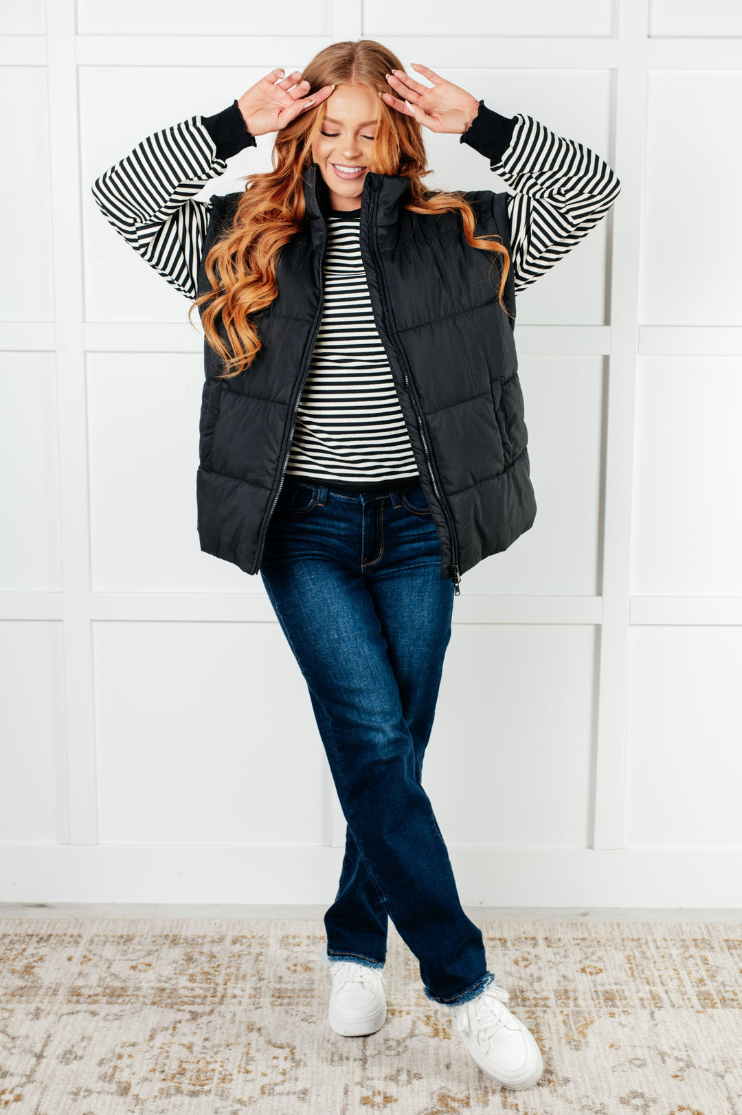 Stadium Seating Puffer Vest-Outerwear-Inspired by Justeen-Women's Clothing Boutique