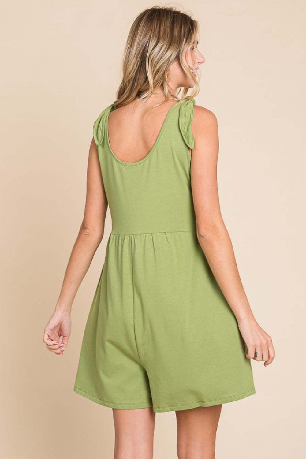 Culture Code Full Size Shoulder Knot Baggy Romper-Jumpsuits & Rompers-Inspired by Justeen-Women's Clothing Boutique in Chicago, Illinois