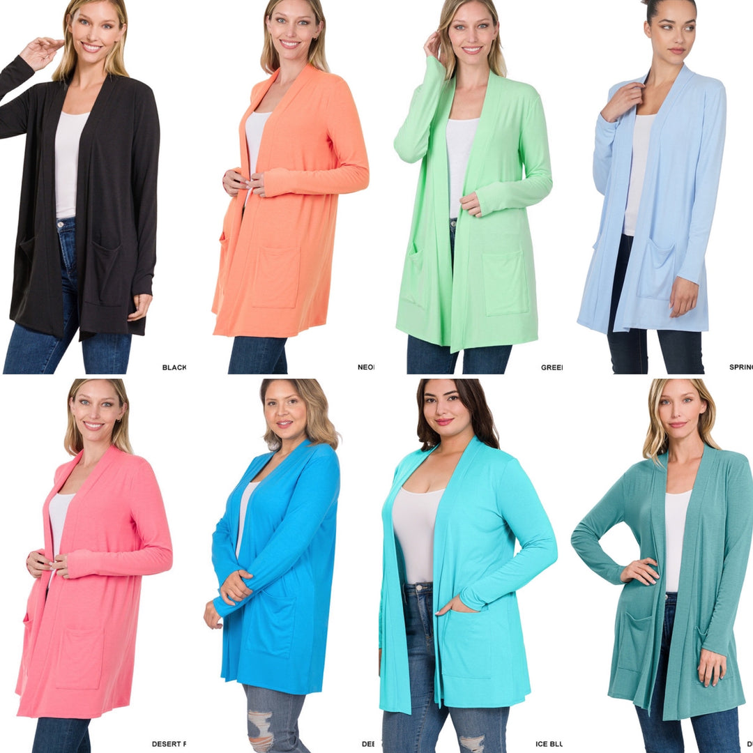 Layla Slouchy Pocket Cardigan-Outerwear-Inspired by Justeen-Women's Clothing Boutique in Chicago, Illinois