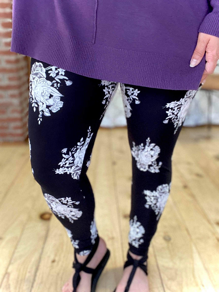 Find Yourself in Floral Leggings-Boutique Only-Inspired by Justeen-Women's Clothing Boutique