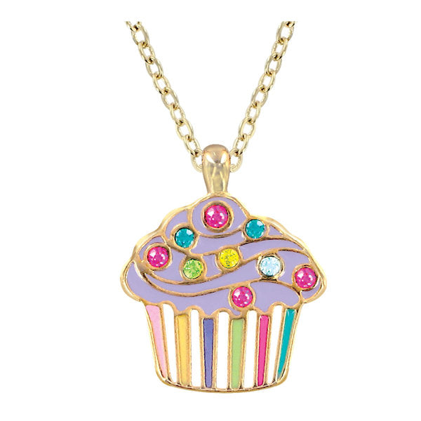 Sparkling Cupcake Pendant Necklace-240 Kids-Inspired by Justeen-Women's Clothing Boutique in Chicago, Illinois