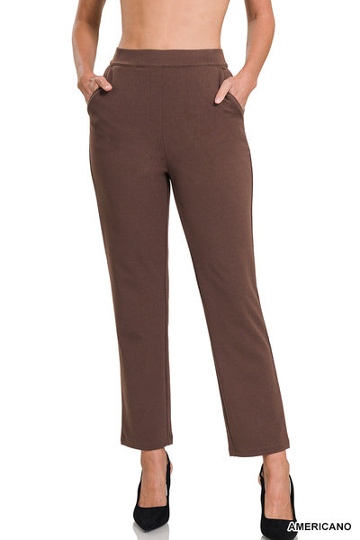Becky Pull-On Dress Pants-Pants-Inspired by Justeen-Women's Clothing Boutique in Chicago, Illinois