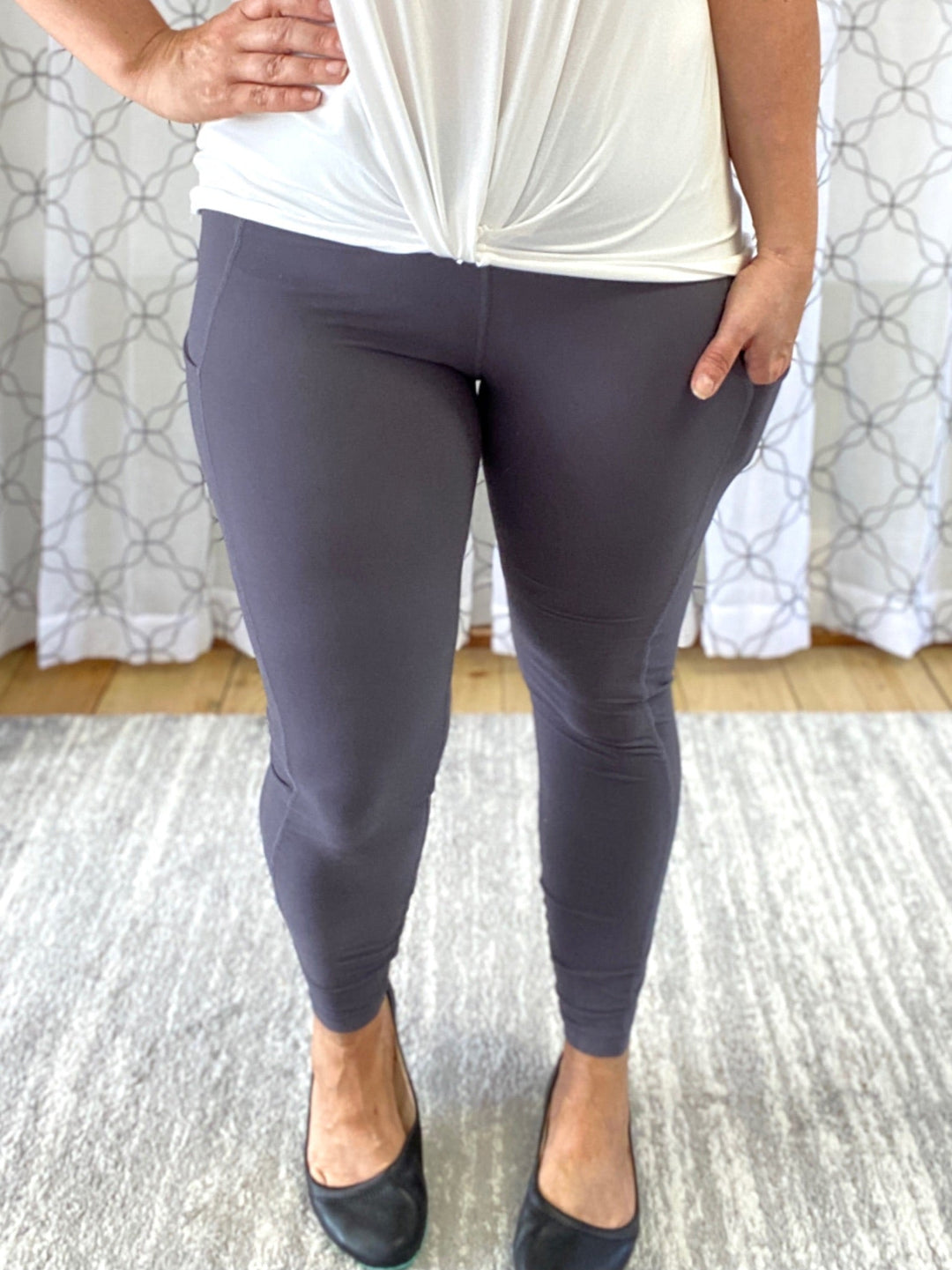 On The Go Leggings in Charcoal-Rae Mode-Inspired by Justeen-Women's Clothing Boutique