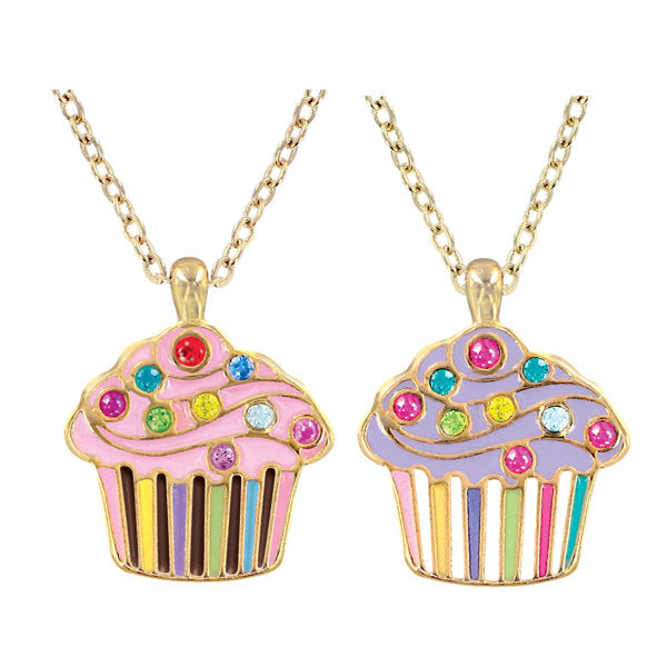 Sparkling Cupcake Pendant Necklace-240 Kids-Inspired by Justeen-Women's Clothing Boutique in Chicago, Illinois