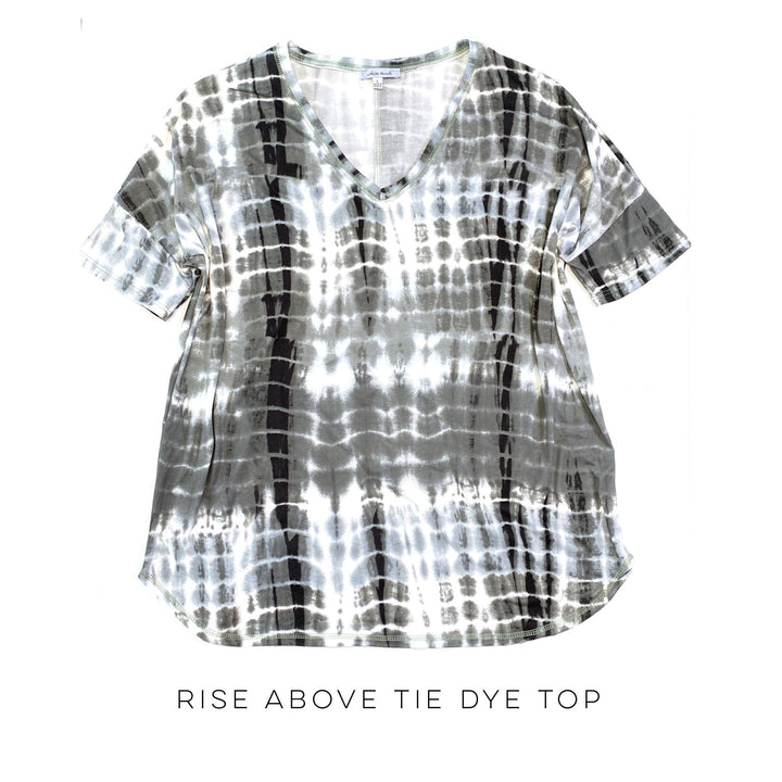 Rise Above Tie Dye Top-White Birch-Inspired by Justeen-Women's Clothing Boutique