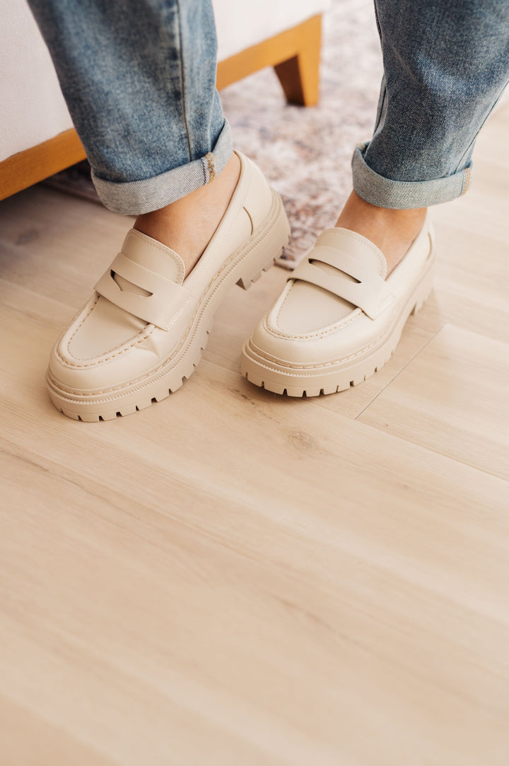 Penny For Your Thoughts Loafers in Bone-Shoes-Inspired by Justeen-Women's Clothing Boutique in Chicago, Illinois