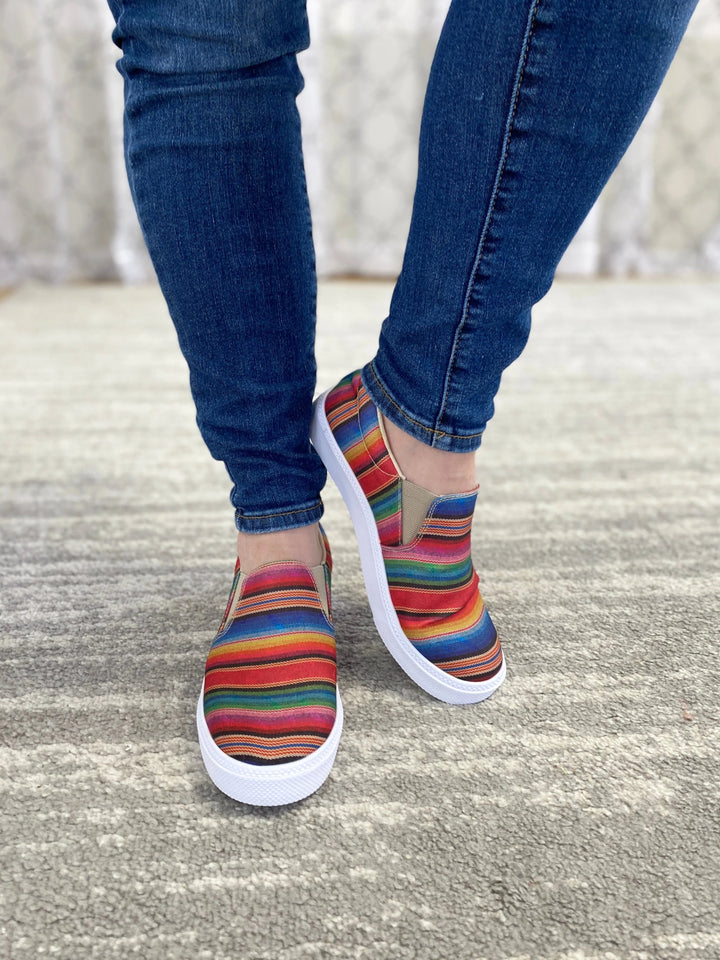 Take on the Day Sneakers in Serape-Miami Shoes-Inspired by Justeen-Women's Clothing Boutique