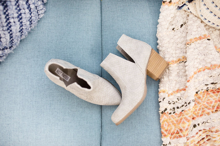 Tarim Bootie in Grey-Shoes-Inspired by Justeen-Women's Clothing Boutique