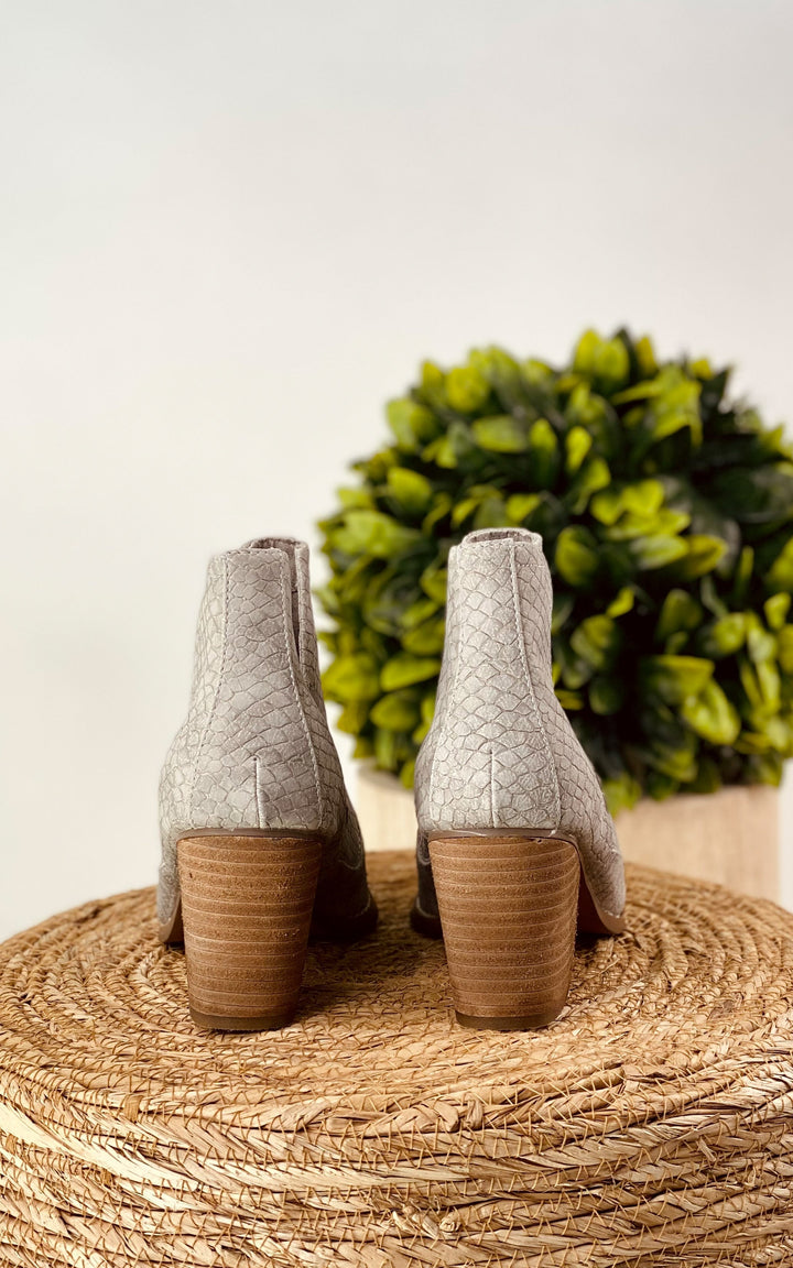 Tarim Bootie in Grey-Shoes-Inspired by Justeen-Women's Clothing Boutique