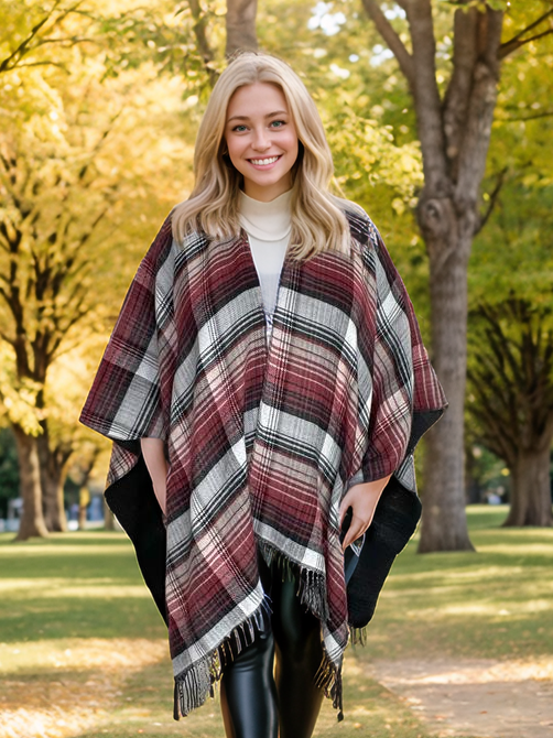 The Other Side Poncho-Urbanista-Inspired by Justeen-Women's Clothing Boutique