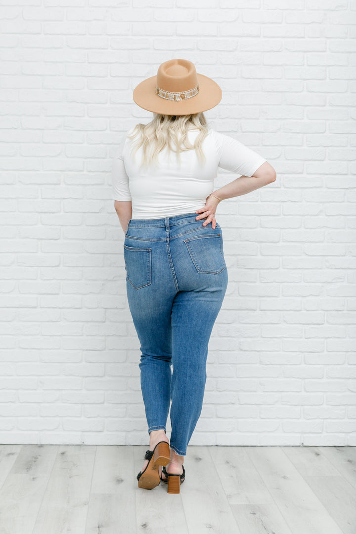 High Waist Slim Fit Jeans-Denim-Inspired by Justeen-Women's Clothing Boutique in Chicago, Illinois