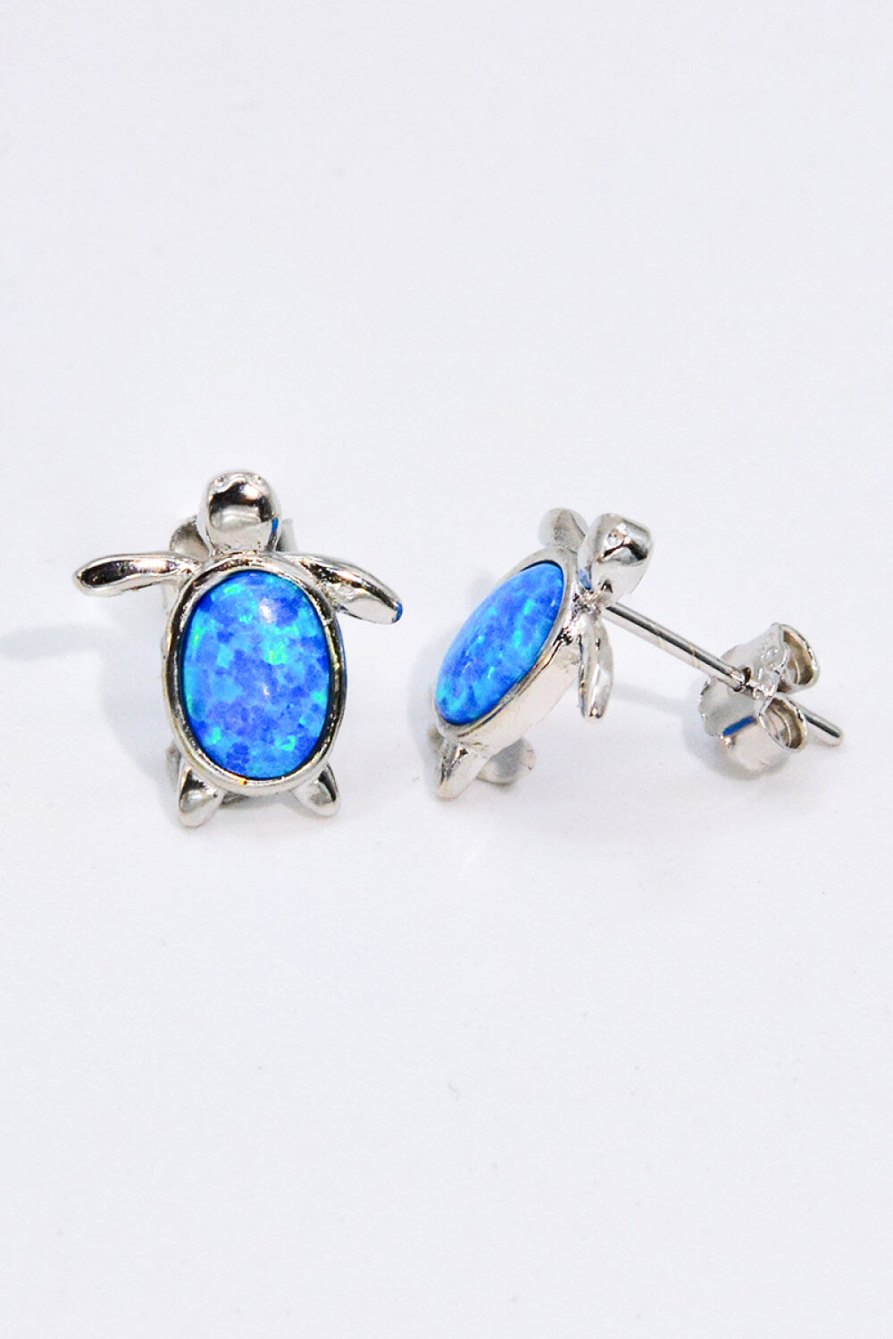 Opal Turtle Stud Earrings-Earrings-Inspired by Justeen-Women's Clothing Boutique in Chicago, Illinois