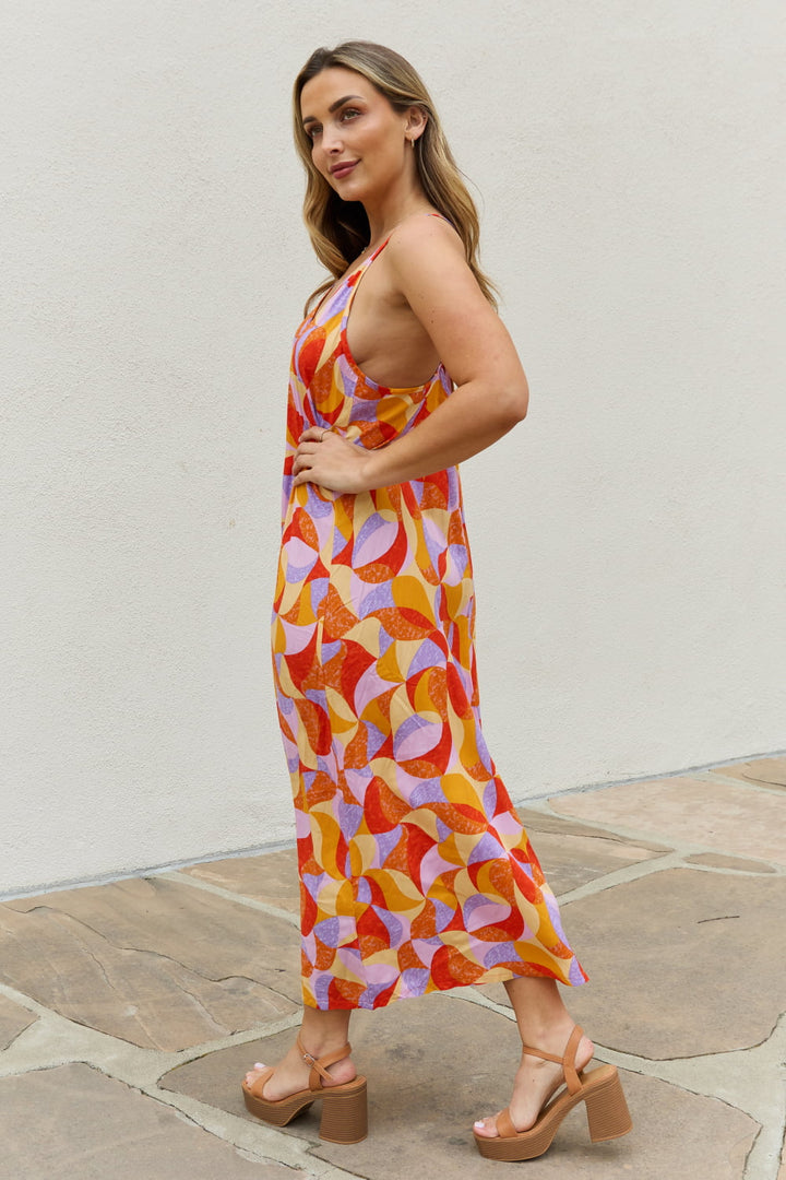 And The Why Full Size Printed Sleeveless Maxi Dress-Dresses-Inspired by Justeen-Women's Clothing Boutique in Chicago, Illinois