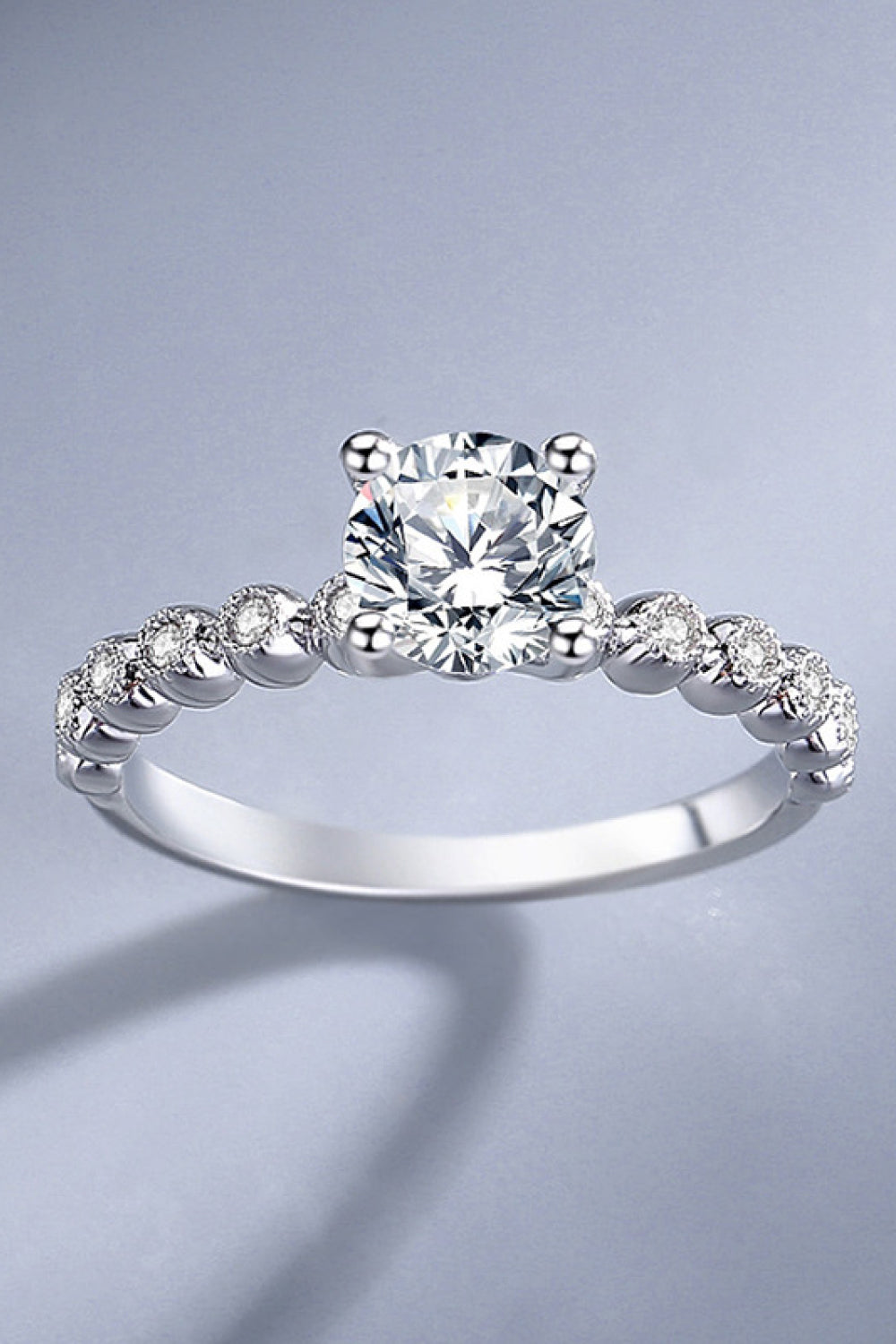 Classic 4-Prong Moissanite Ring-Rings-Inspired by Justeen-Women's Clothing Boutique in Chicago, Illinois
