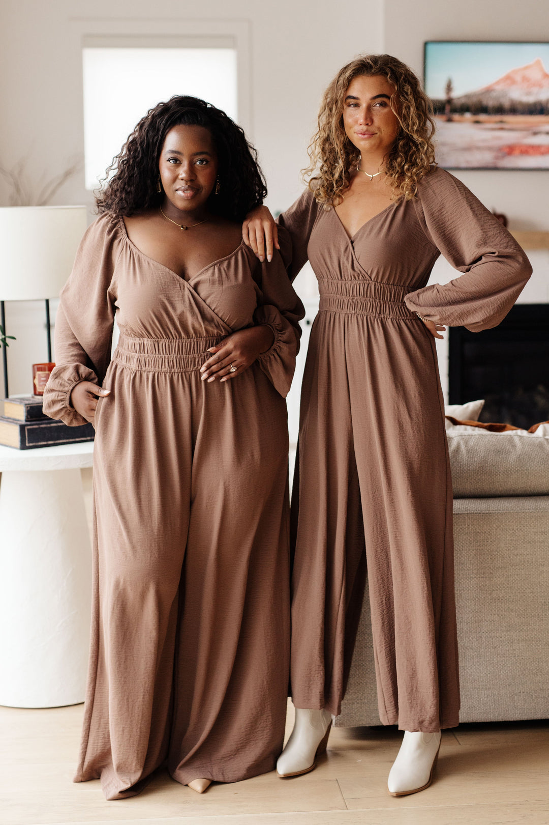 Wandering Vista Wide Leg Jumpsuit-Jumpsuits-Inspired by Justeen-Women's Clothing Boutique in Chicago, Illinois