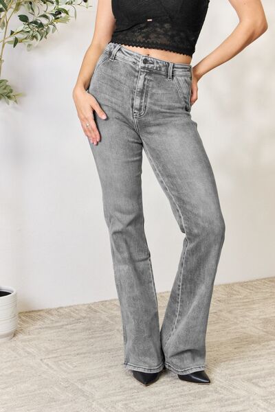 Kancan High Waist Slim Flare Jeans-Denim-Inspired by Justeen-Women's Clothing Boutique