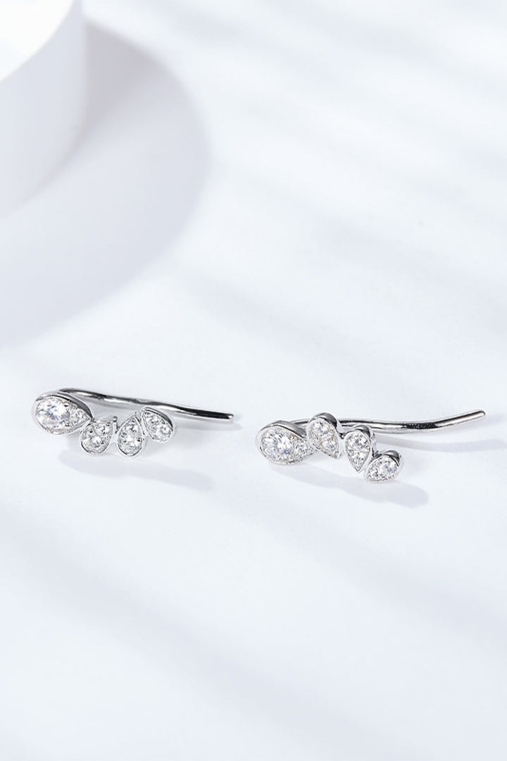 Pear Shape Moissanite Earrings-Earrings-Inspired by Justeen-Women's Clothing Boutique in Chicago, Illinois