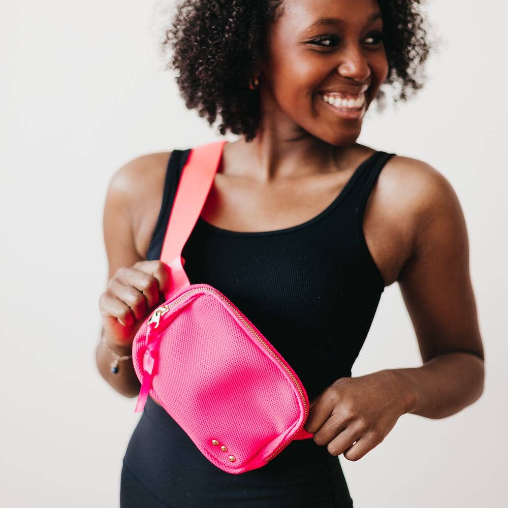 Brooklyn Bum Bag: Pink-Inspired by Justeen-Women's Clothing Boutique in Chicago, Illinois