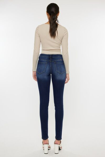 Kancan Mid Rise Gradient Skinny Jeans-Denim-Inspired by Justeen-Women's Clothing Boutique in Chicago, Illinois