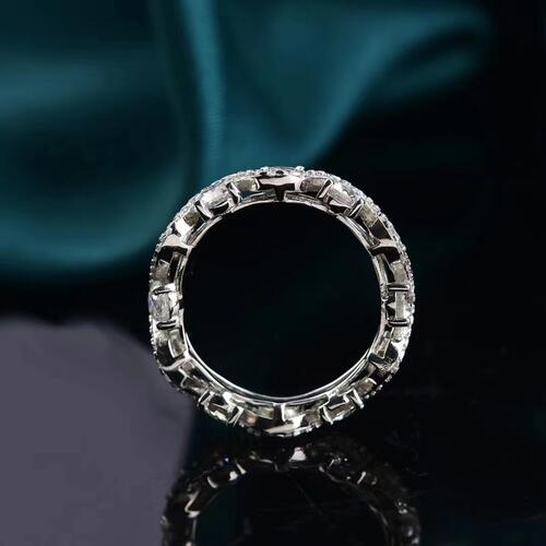 Moissanite 925 Sterling Silver Ring-Rings-Inspired by Justeen-Women's Clothing Boutique in Chicago, Illinois