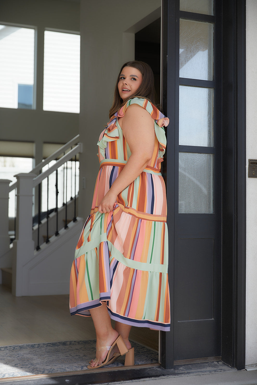Painted Palette Midi Dress-Dresses-Inspired by Justeen-Women's Clothing Boutique