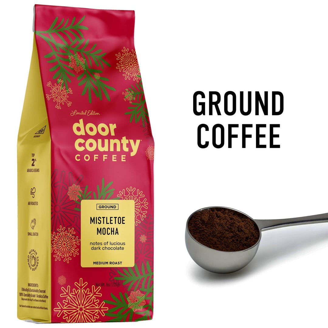 Door County HOLIDAY Coffee Bags, Mistletoe Mocha-220 Beauty/Gift-Inspired by Justeen-Women's Clothing Boutique in Chicago, Illinois