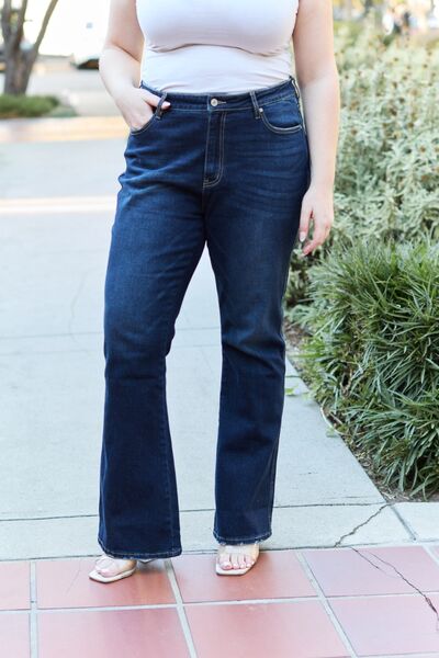 Kancan Full Size Slim Bootcut Jeans-Denim-Inspired by Justeen-Women's Clothing Boutique