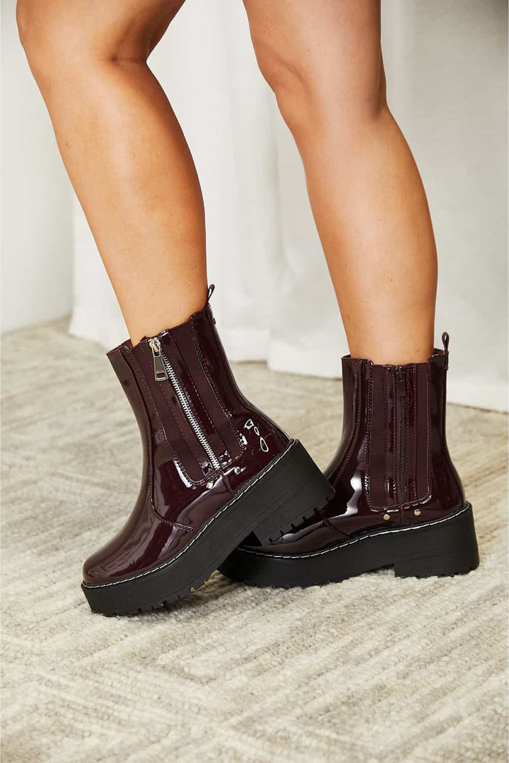 Forever Link Side Zip Platform Boots-Shoes-Inspired by Justeen-Women's Clothing Boutique